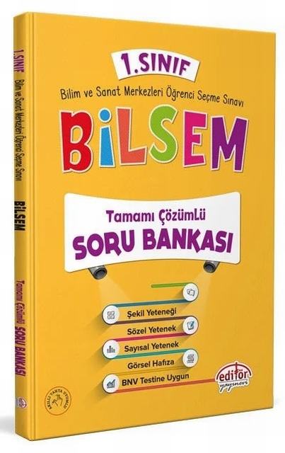 1. Sınıf Bilsem Tamamı Çözümlü Soru Bankası Editör Yayınları 1. Sınıf Bilsem Tamamı Çözümlü Soru Bankası Editör Yayınları