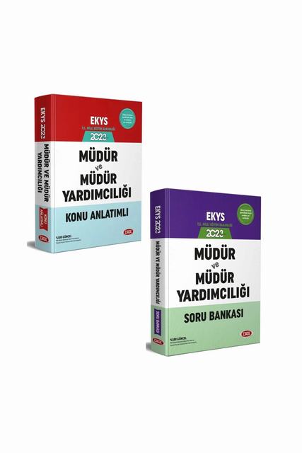 2023 MEB EKYS Müdür ve Müdür Yardımcılığı Konu Anlatımı Ve Soru Bankası Seti Data Yayınları
