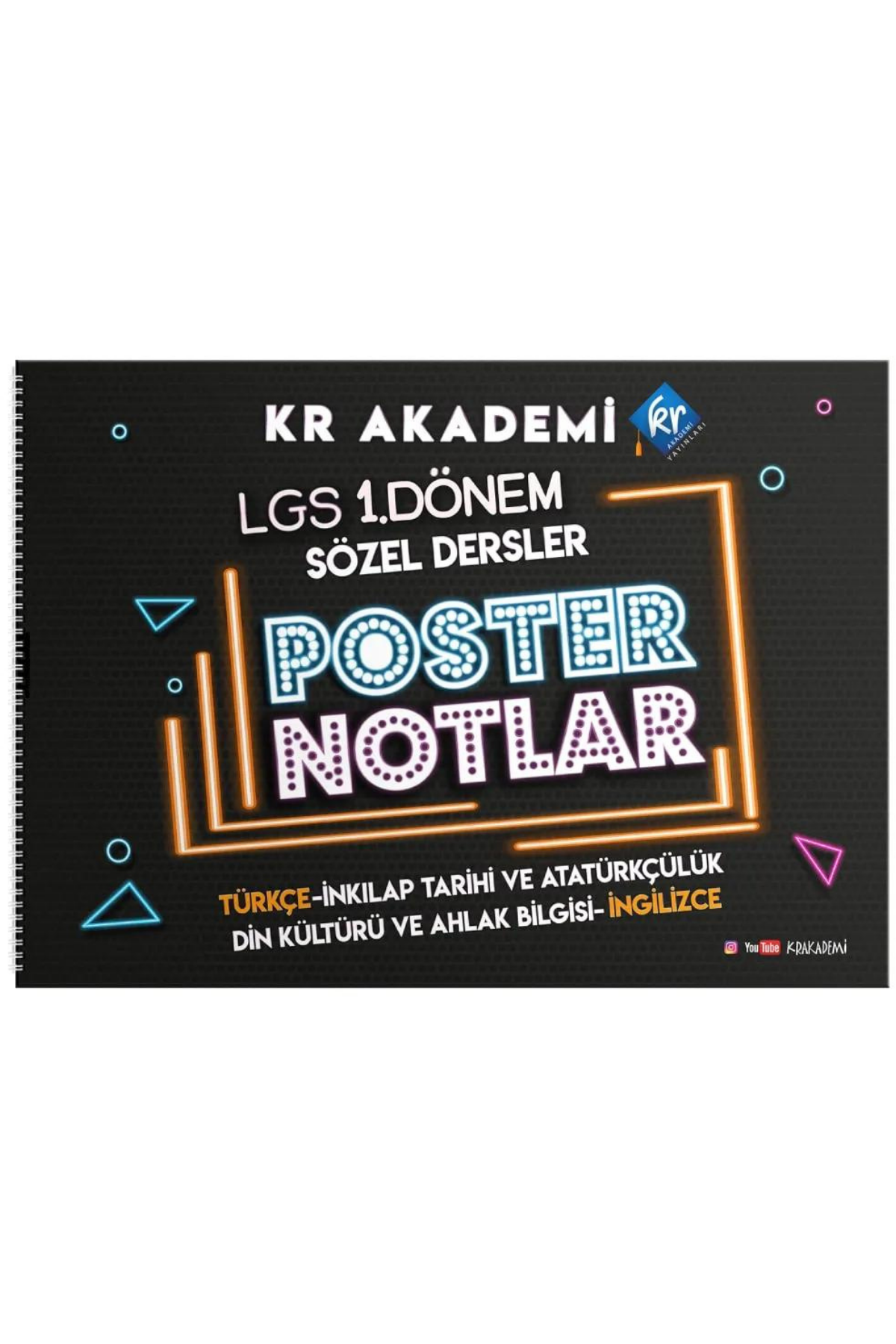 LGS 1. Dönem Sözel Bölüm Poster Notlar KR Akademi
