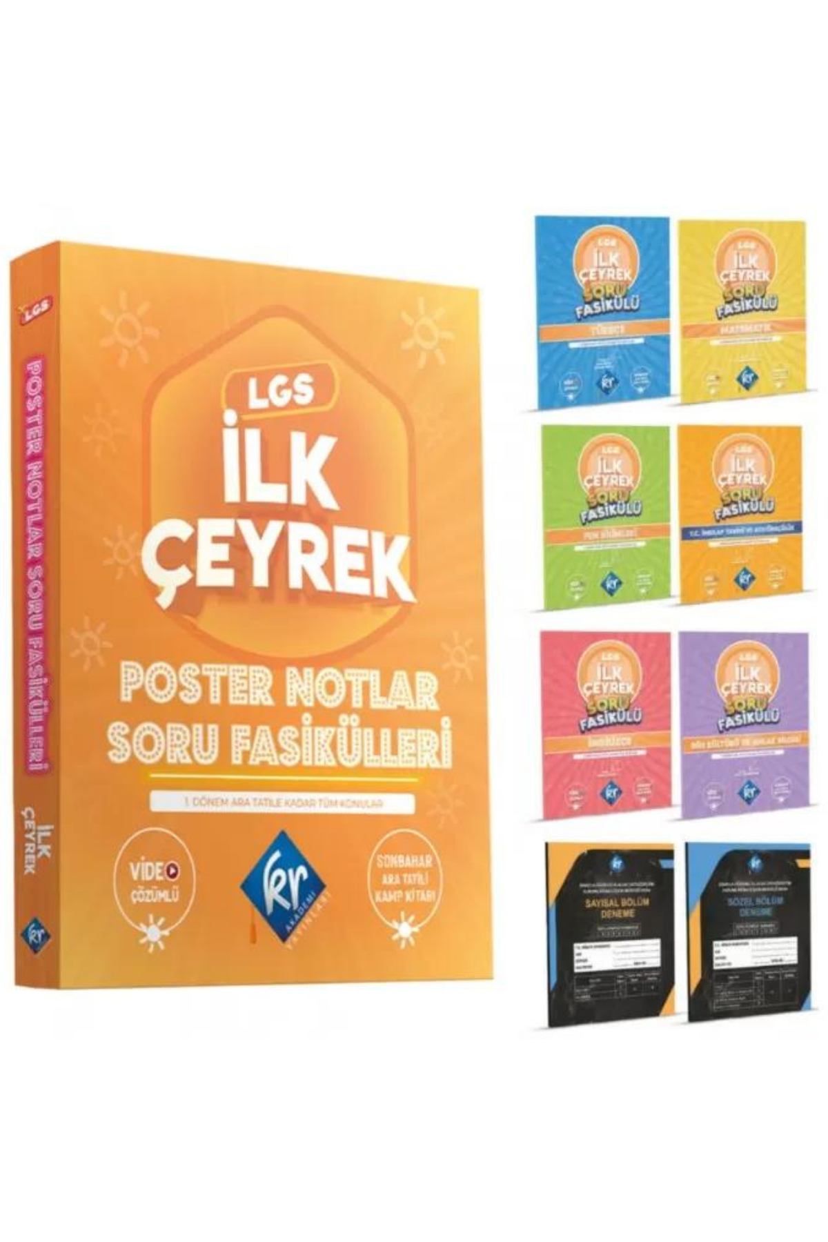 LGS İlk Çeyrek Poster Notlar Soru Fasikülleri (1. Çeyrek) KR Akademi Yayınları