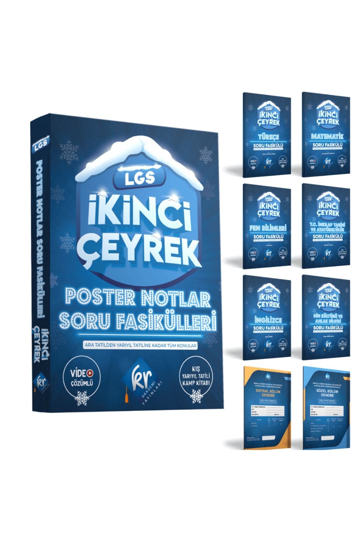 2025 Lgs Tam Set Konu Anlatımlı Poster Notlar Ve Çeyrekler Halinde Soru Fasikülleri Video Destekli
