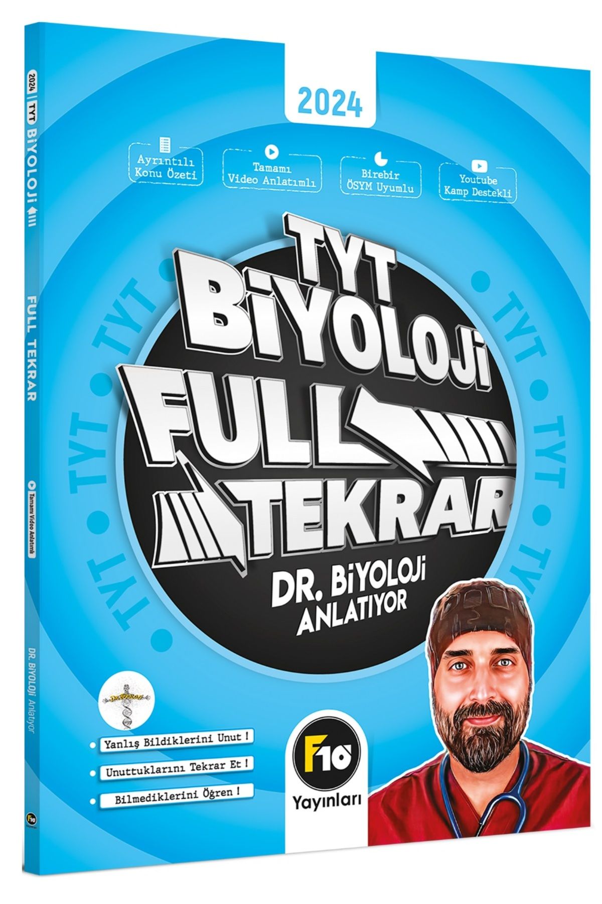 Barış Hoca Dr. Biyoloji TYT Biyoloji Full Tekrar Video Ders Kitabı F10 Yayınları