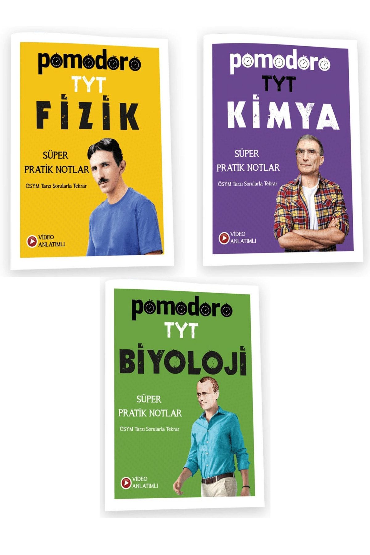 Tyt Fizik - Kimya - Biyoloji Süper Pratik Notlar Fasikül Notlar 3 Lü Set