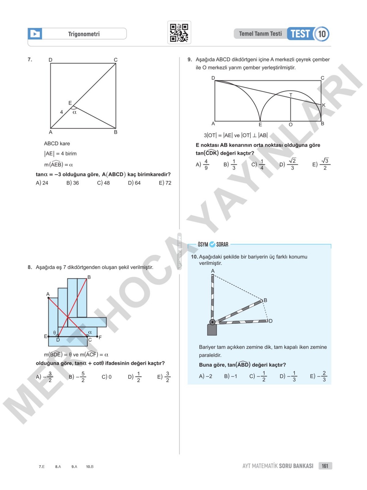 2025 90 Günde AYT Matematik Soru Bankası Mert Hoca