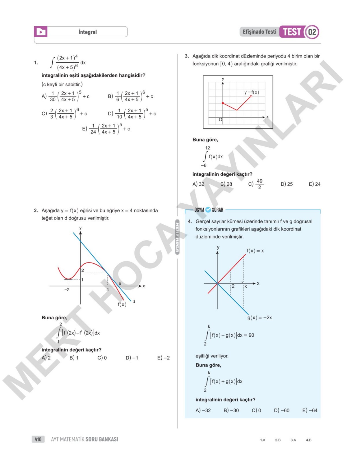 2025 90 Günde AYT Matematik Soru Bankası Mert Hoca