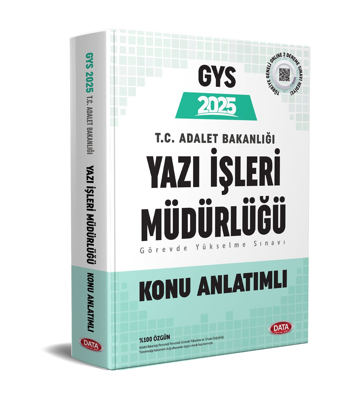 2025 GYS Adalet Bakanlığı Yazı İşleri Müdürlüğü Hazırlık Kitabı ve Soru Bankası Seti Data Yayınları
