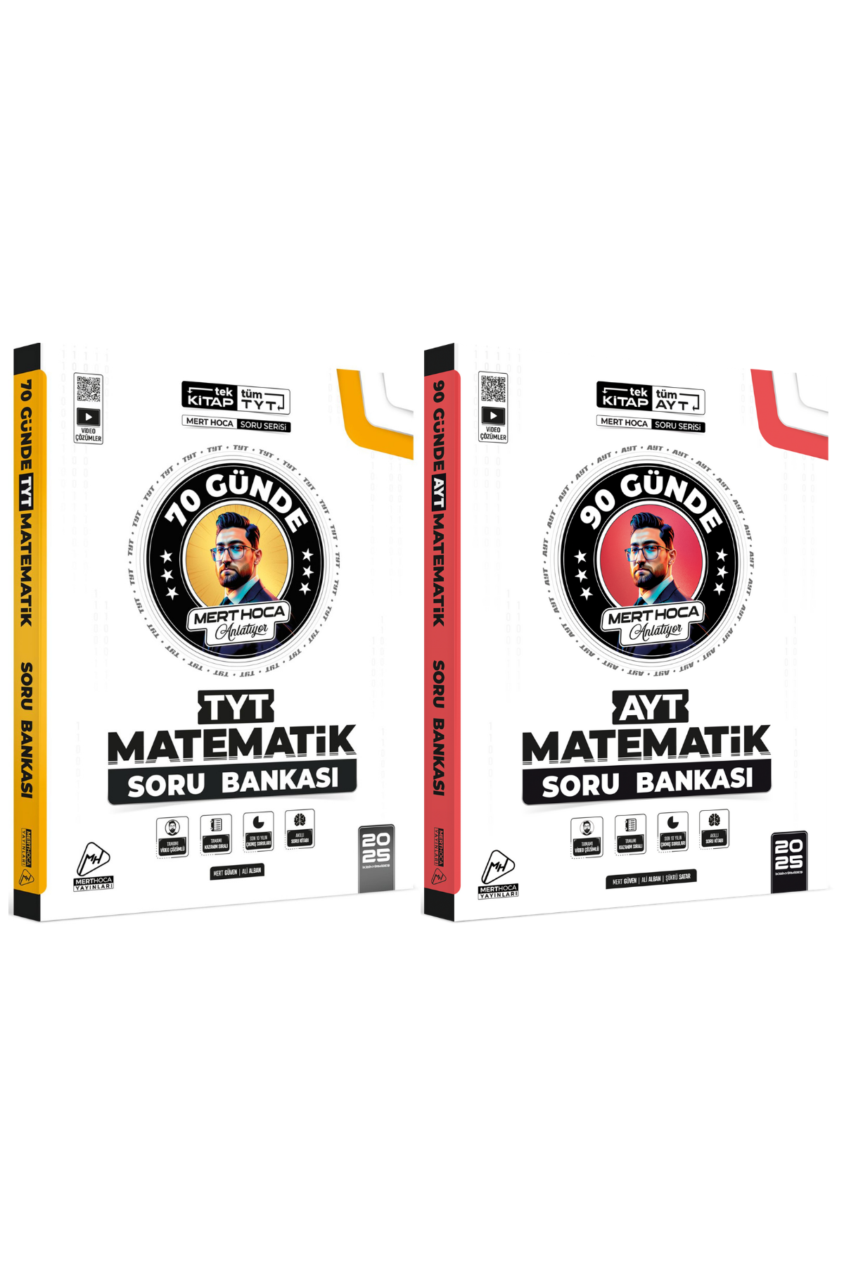 2025 TYT 70 Günde Matematik Soru Bankası & 90 Günde AYT Matematik Soru Bankası Seti Mert Hoca