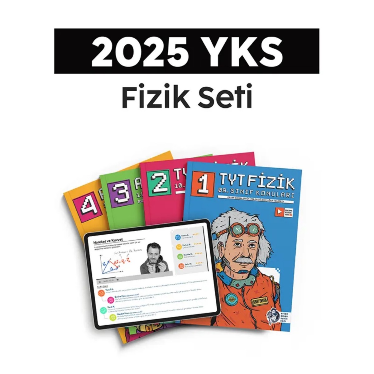 2025 YKS Fizik Tüm Dersler Seti Ertan Sinan Şahin Yayınları 2025 YKS Fizik Tüm Dersler Seti Ertan Sinan Şahin Yayınları