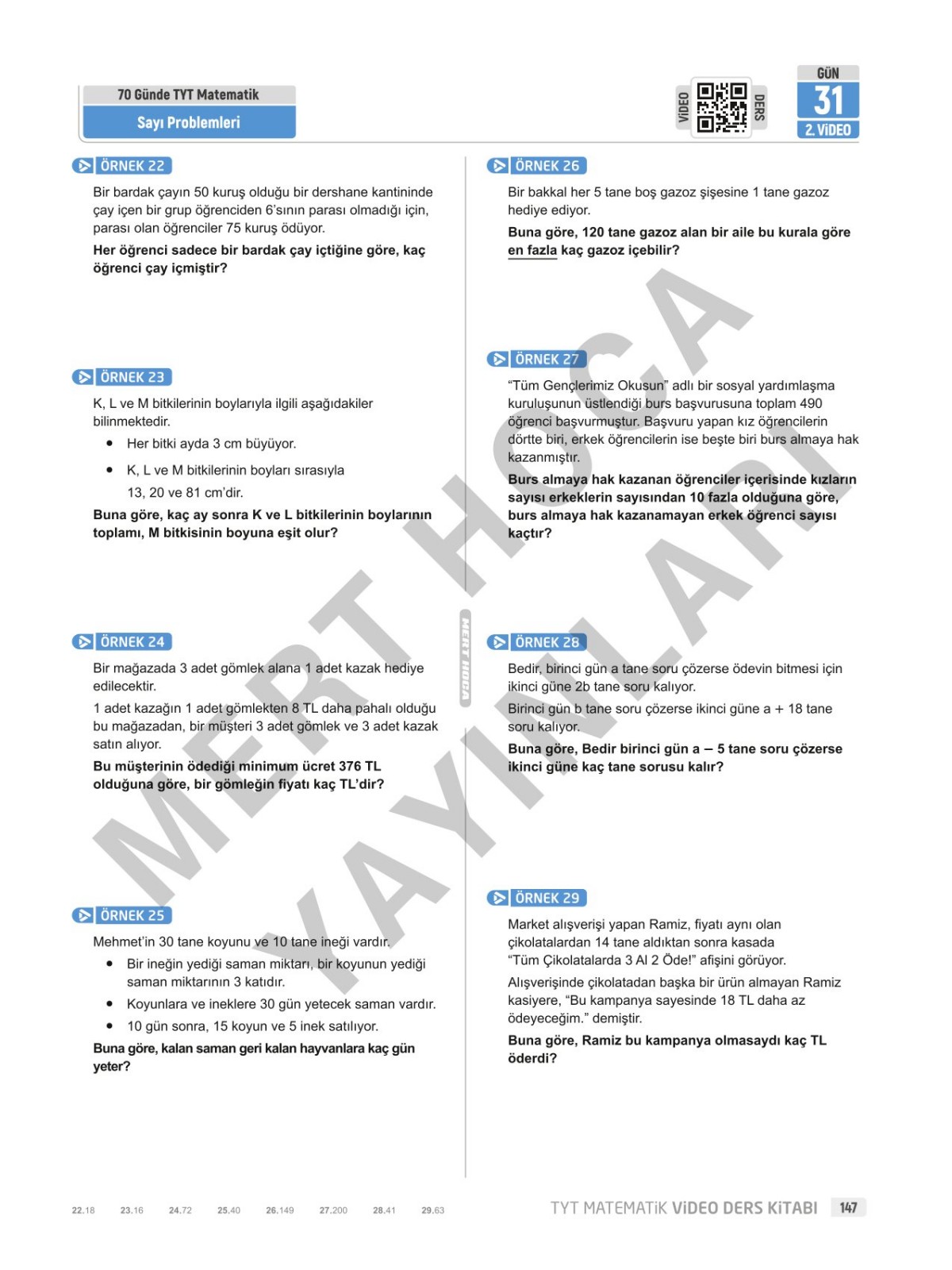 2026 70 Günde TYT Matematik Video Ders Kitabı Mert Hoca 2026 70 Günde TYT Matematik Video Ders Kitabı Mert Hoca