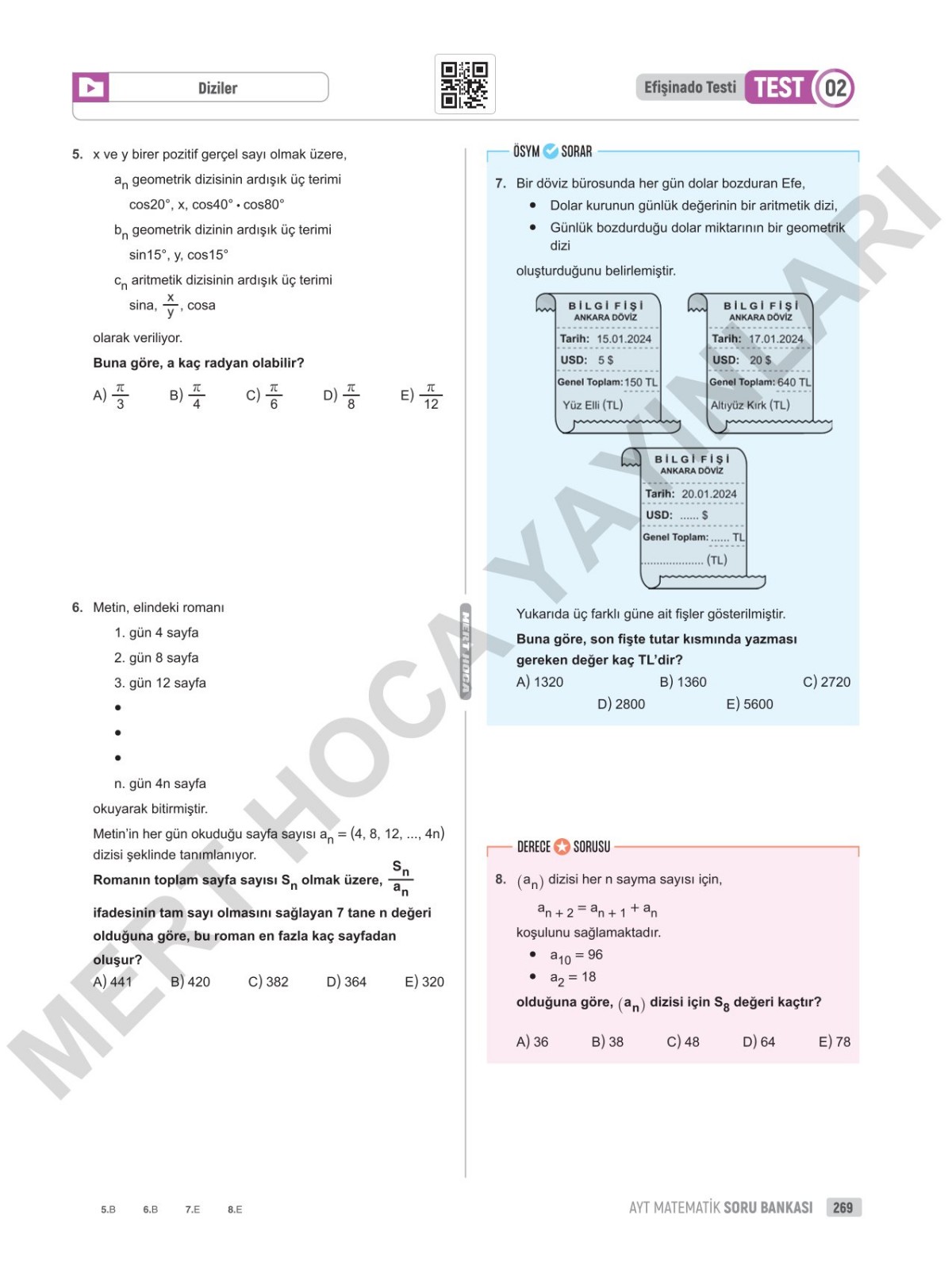 2026 AYT Matematik Soru Bankası Mert Hoca Yayınları