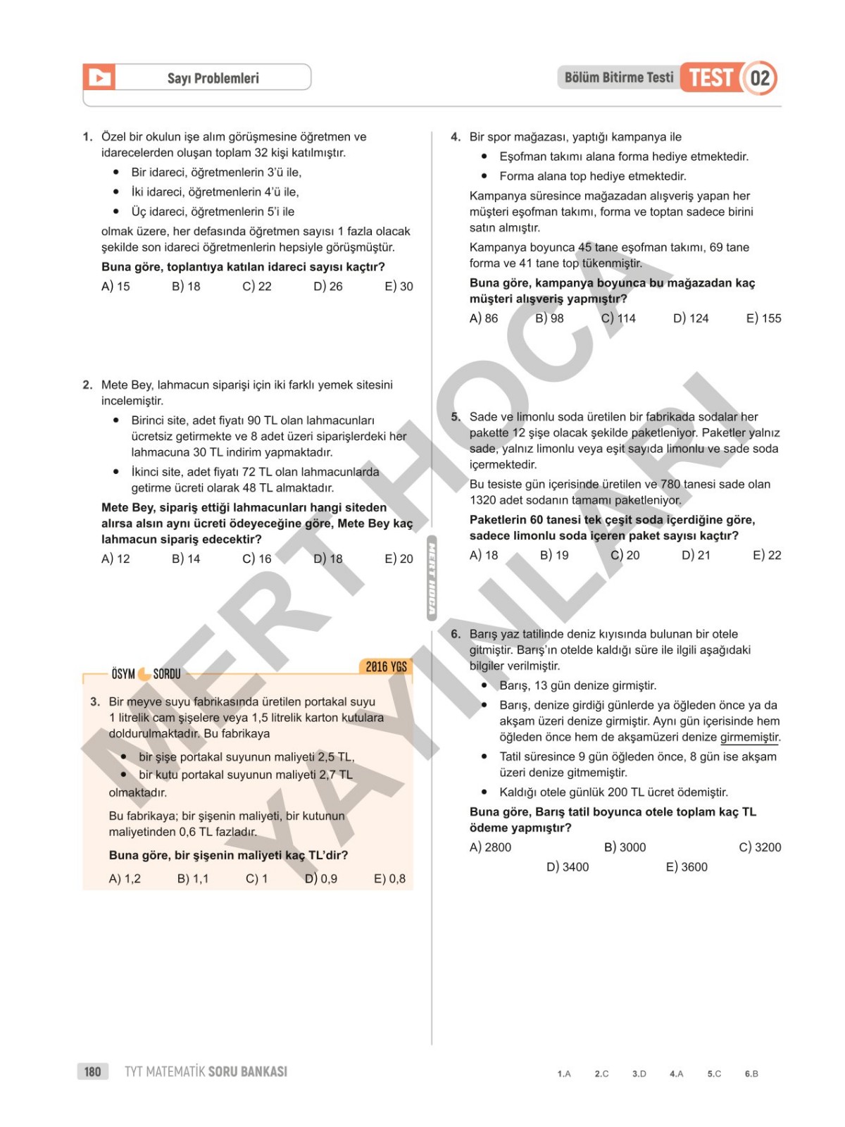 2025 TYT 70 Günde Matematik Soru Bankası Mert Hoca 2025 TYT 70 Günde Matematik Soru Bankası Mert Hoca