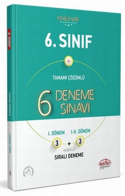 6. Sınıf Tamamı Çözümlü 6 Fasiküllü Deneme Sınavı Editör Yayınları 6. Sınıf Tamamı Çözümlü 6 Fasiküllü Deneme Sınavı Editör Yayınları