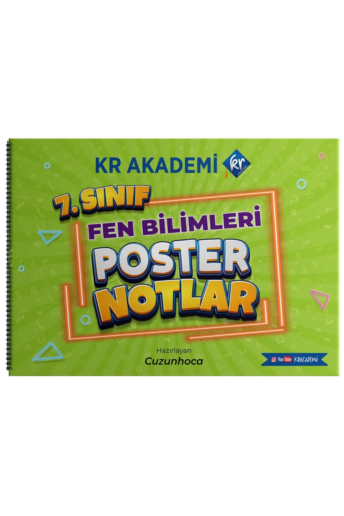 7. Sınıf Fen Bilimleri Poster Notlar Kr Akademi Yayınları