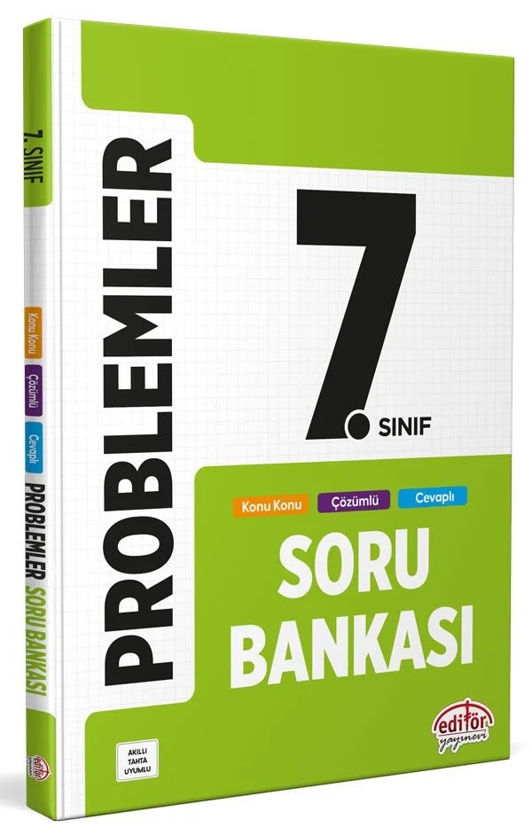 7. Sınıf Problemler Soru Bankası Editör Yayınları