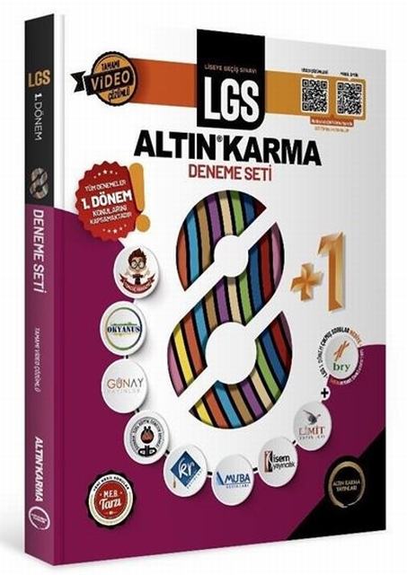Altın Karma LGS 1. Dönem 8+1 Video Çözümlü Deneme Seti