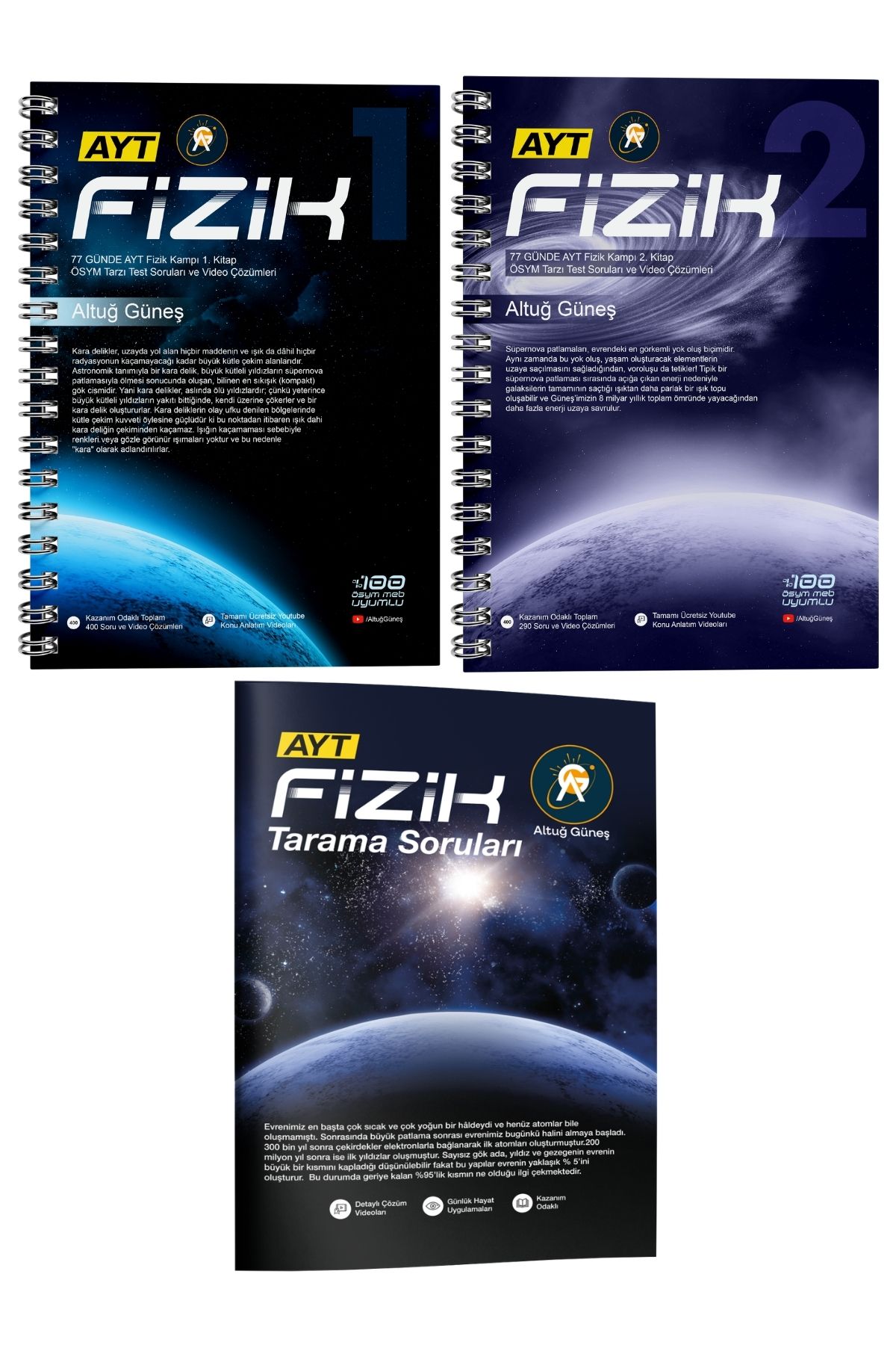 Altuğ Güneş 77 Günde AYT Fizik Kampı Serisi Seti Altuğ Güneş 77 Günde AYT Fizik Kampı Serisi Seti