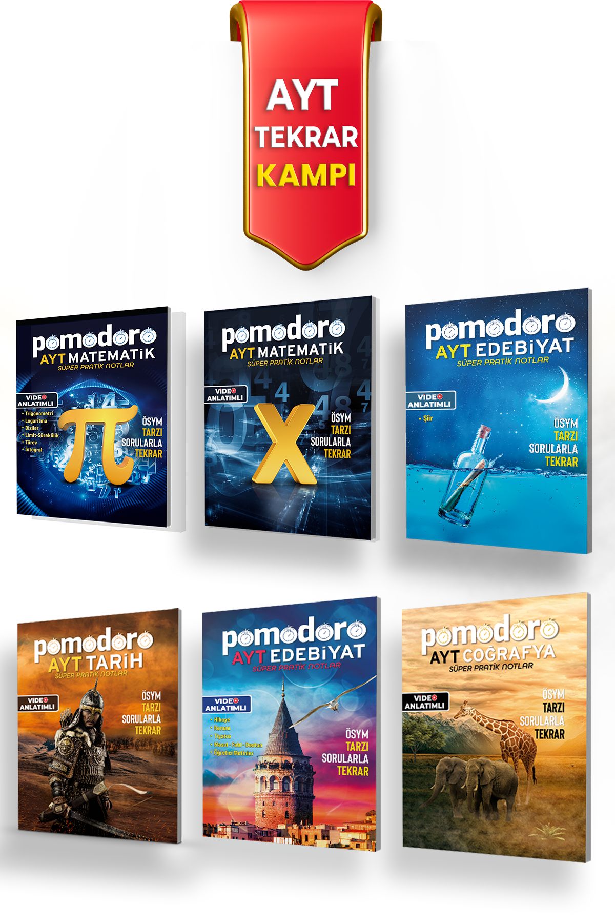 AYT Eşit Ağırlık Tekrar Kampı Bitirme Seti Pomodoro Yayınları AYT Eşit Ağırlık Tekrar Kampı Bitirme Seti Pomodoro Yayınları
