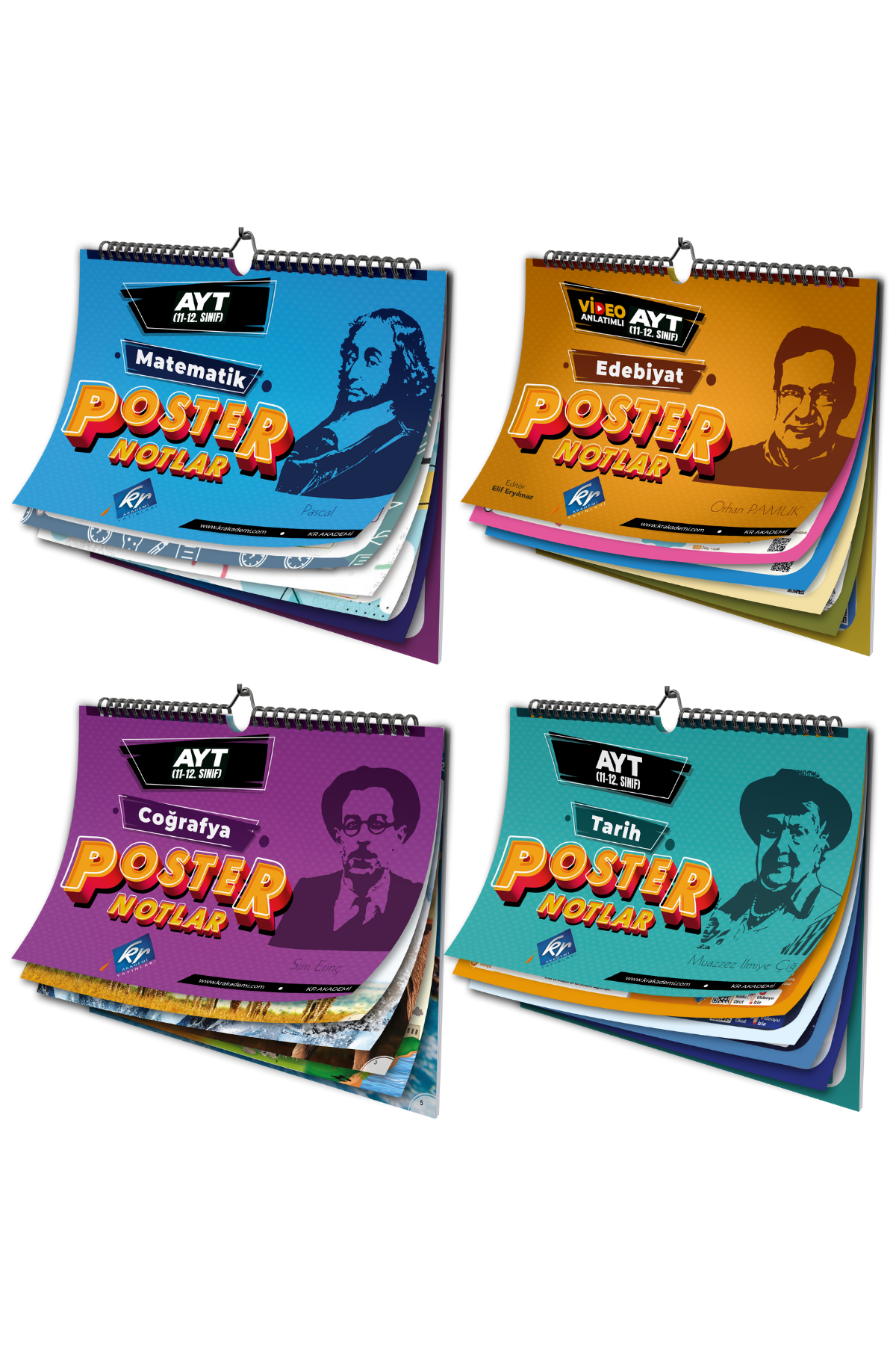 YKS AYT Poster Notlar Eşit Ağırlık Set KR Akademi Yayınları YKS AYT Poster Notlar Eşit Ağırlık Set KR Akademi Yayınları