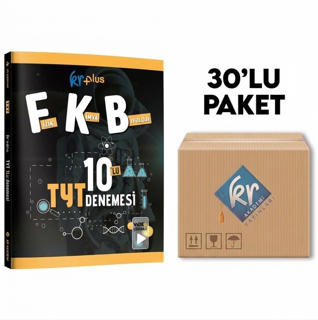 KR Plus TYT FKB 10'lu Deneme Seti Okul Paketi (Avantajlı 30'lu)
