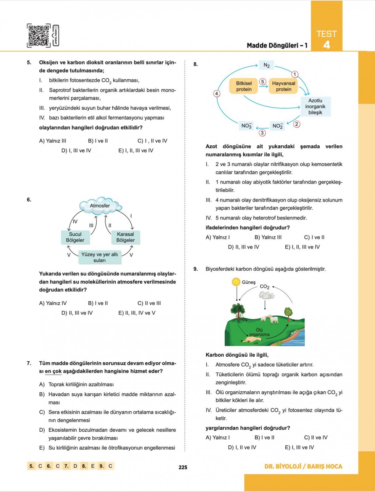 Barış Hoca TYT Dr. Biyoloji Soru Bankası Barış Hoca TYT Dr. Biyoloji Soru Bankası