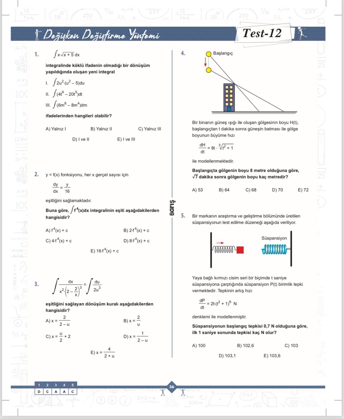 Barış Yayınları İntegral Matematik Fasikülleri Barış Yayınları İntegral Matematik Fasikülleri