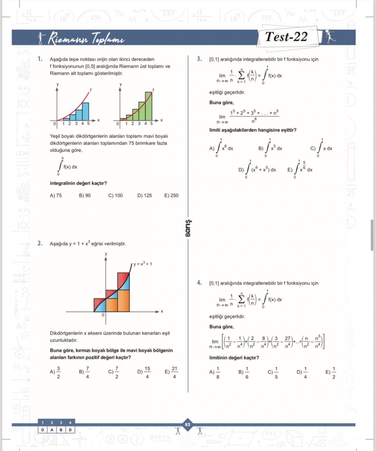 Barış Yayınları İntegral Matematik Fasikülleri Barış Yayınları İntegral Matematik Fasikülleri