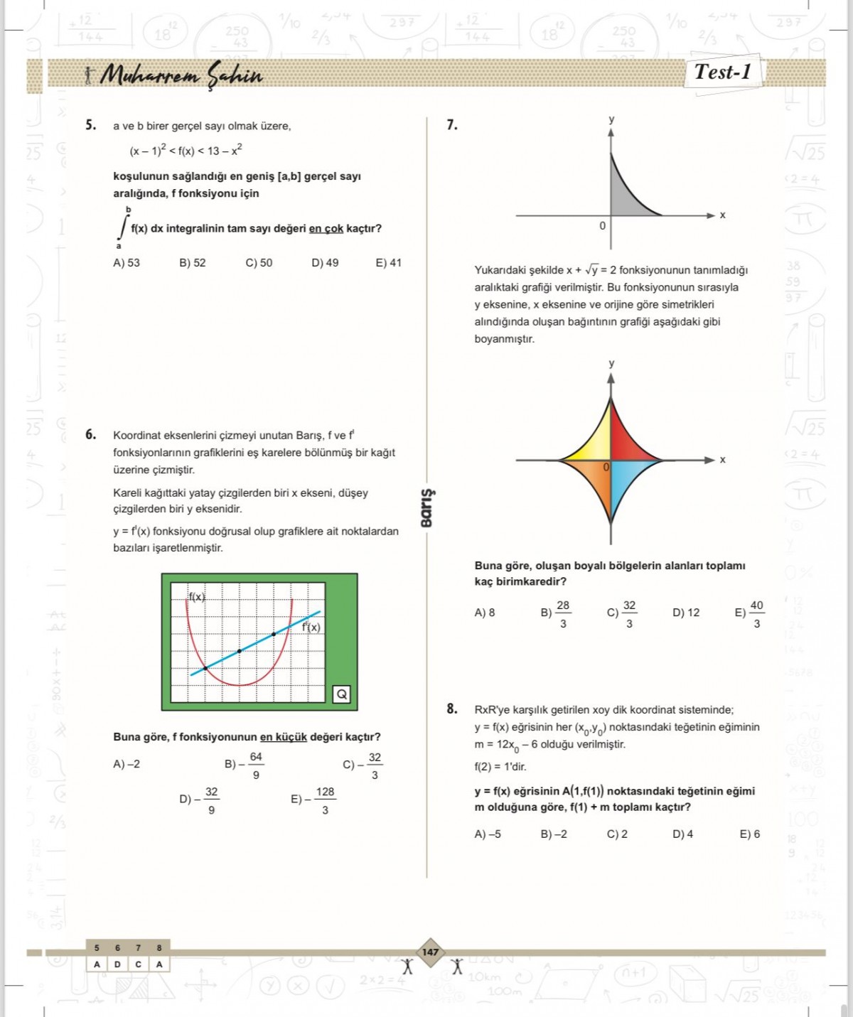 Barış Yayınları İntegral Matematik Fasikülleri Barış Yayınları İntegral Matematik Fasikülleri