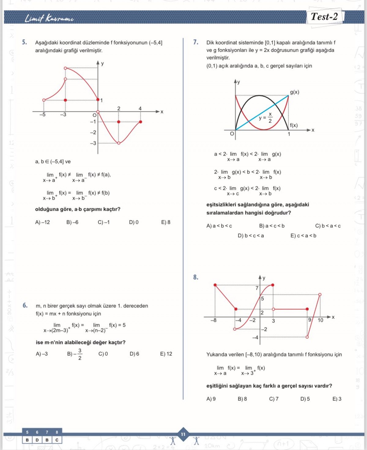 Barış Yayınları Limit Matematik Fasikülleri