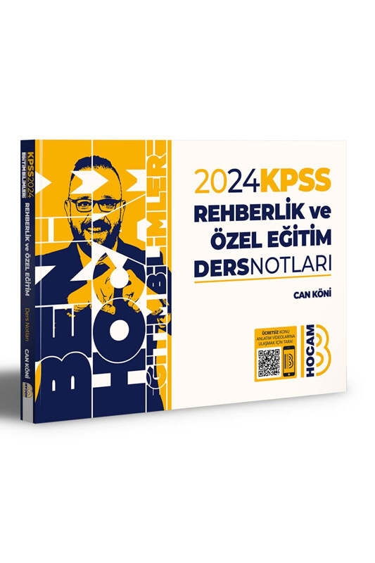 Benim Hocam Yayınları 2024 KPSS Eğitim Bilimleri Rehberlik Video Ders Notları