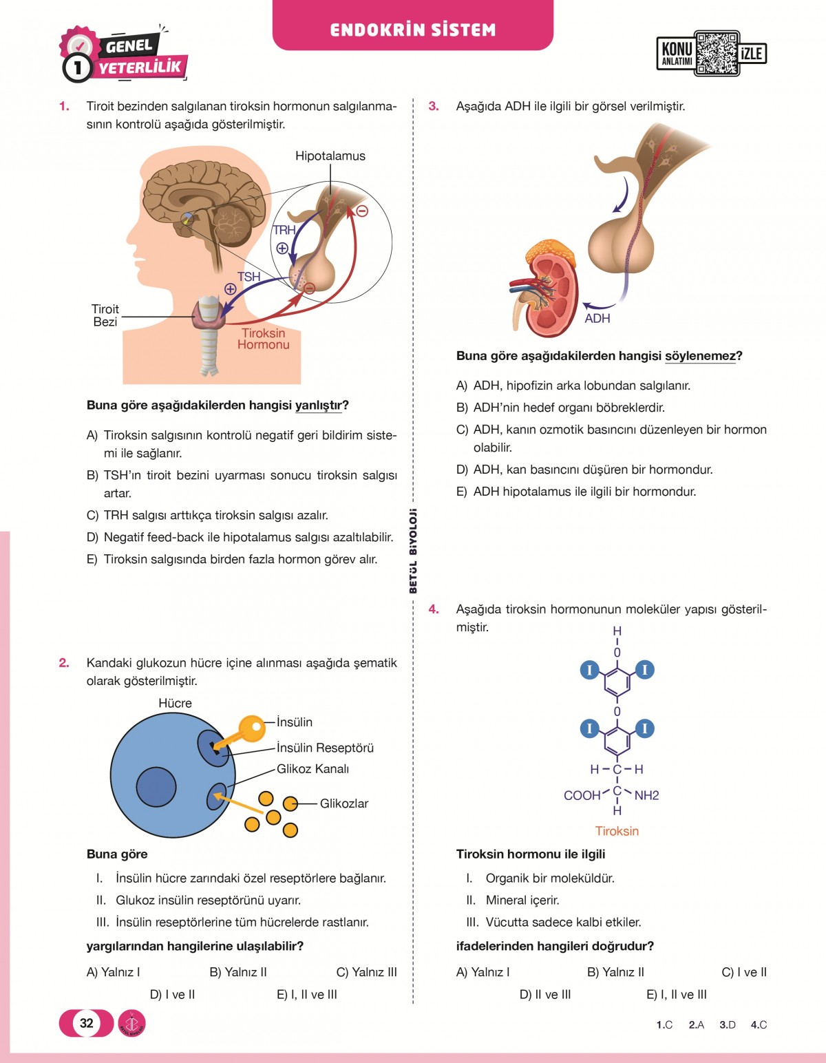 Betül Biyoloji AYT Biyoloji Soru Bankası
