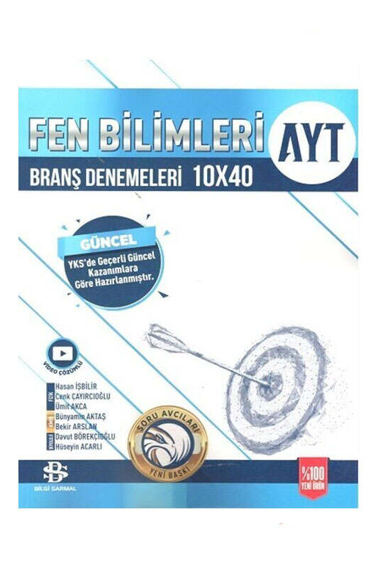 Bilgi Sarmal Yayınları AYT Fen Bilimleri 10x40 Branş Denemeleri