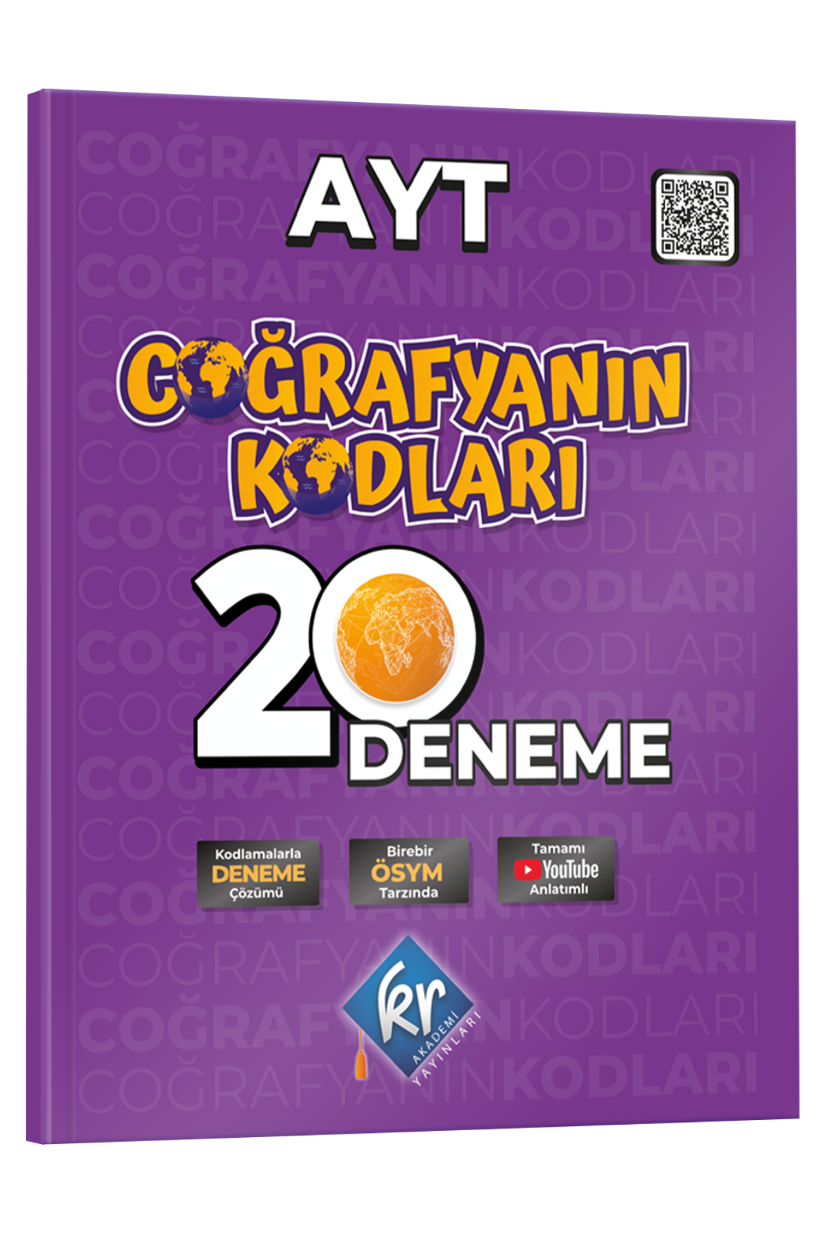 Coğrafyanın Kodları AYT Coğrafya Çözümlü 20 Deneme KR Akademi Yayınları