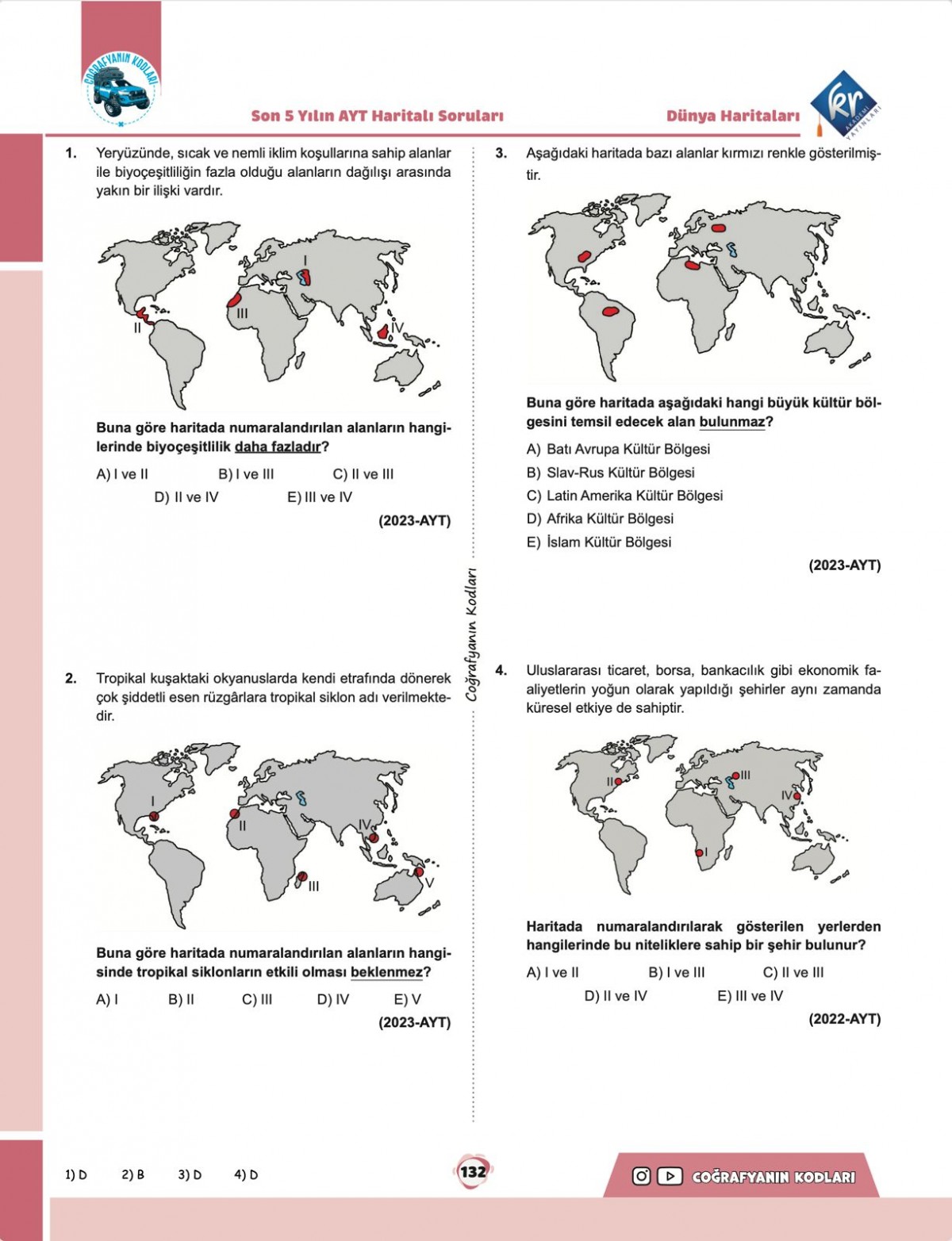 Coğrafyanın Kodları Dünya Haritaları Çalışma Defteri ve Soru Bankası Coğrafyanın Kodları Dünya Haritaları Çalışma Defteri ve Soru Bankası