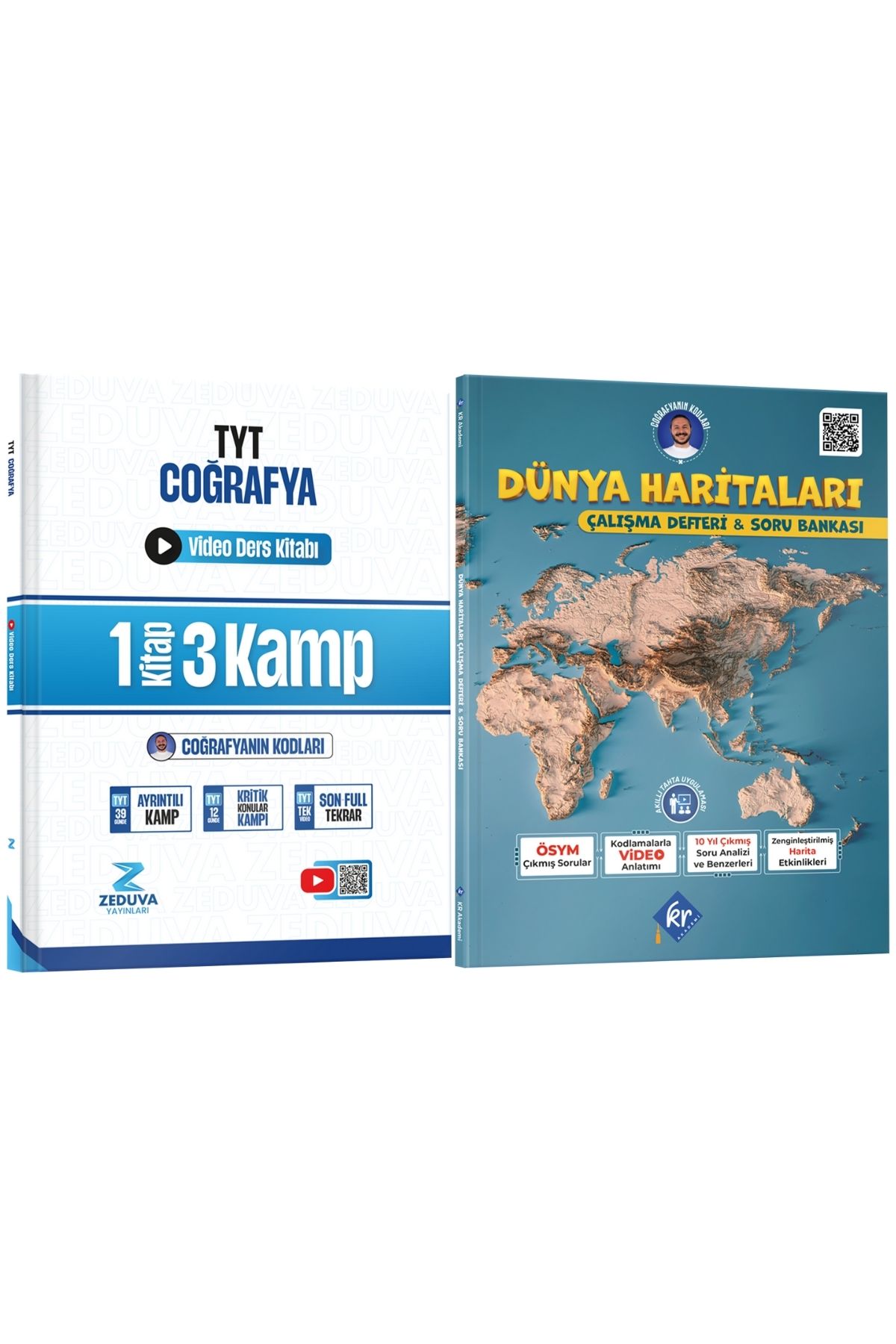 Coğrafyanın Kodları TYT Coğrafya 1 Kitap 3 Kamp Video Ders Kitabı ve Dünya Haritaları Çalışma Defteri Soru Bankası Seti Coğrafyanın Kodları TYT Coğrafya 1 Kitap 3 Kamp Video Ders Kitabı ve Dünya Haritaları Çalışma Defteri Soru Bankası Seti