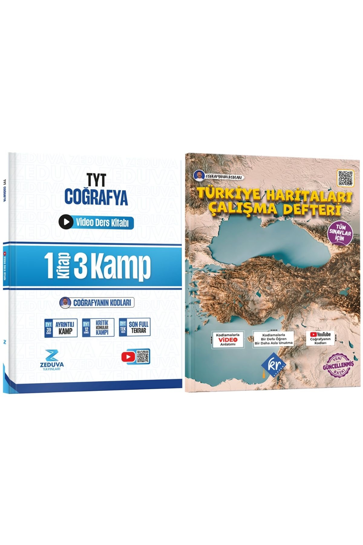 Coğrafyanın Kodları TYT Coğrafya 1 Kitap 3 Kamp Video Ders Kitabı ve Türkiye Haritaları Seti Coğrafyanın Kodları TYT Coğrafya 1 Kitap 3 Kamp Video Ders Kitabı ve Türkiye Haritaları Seti