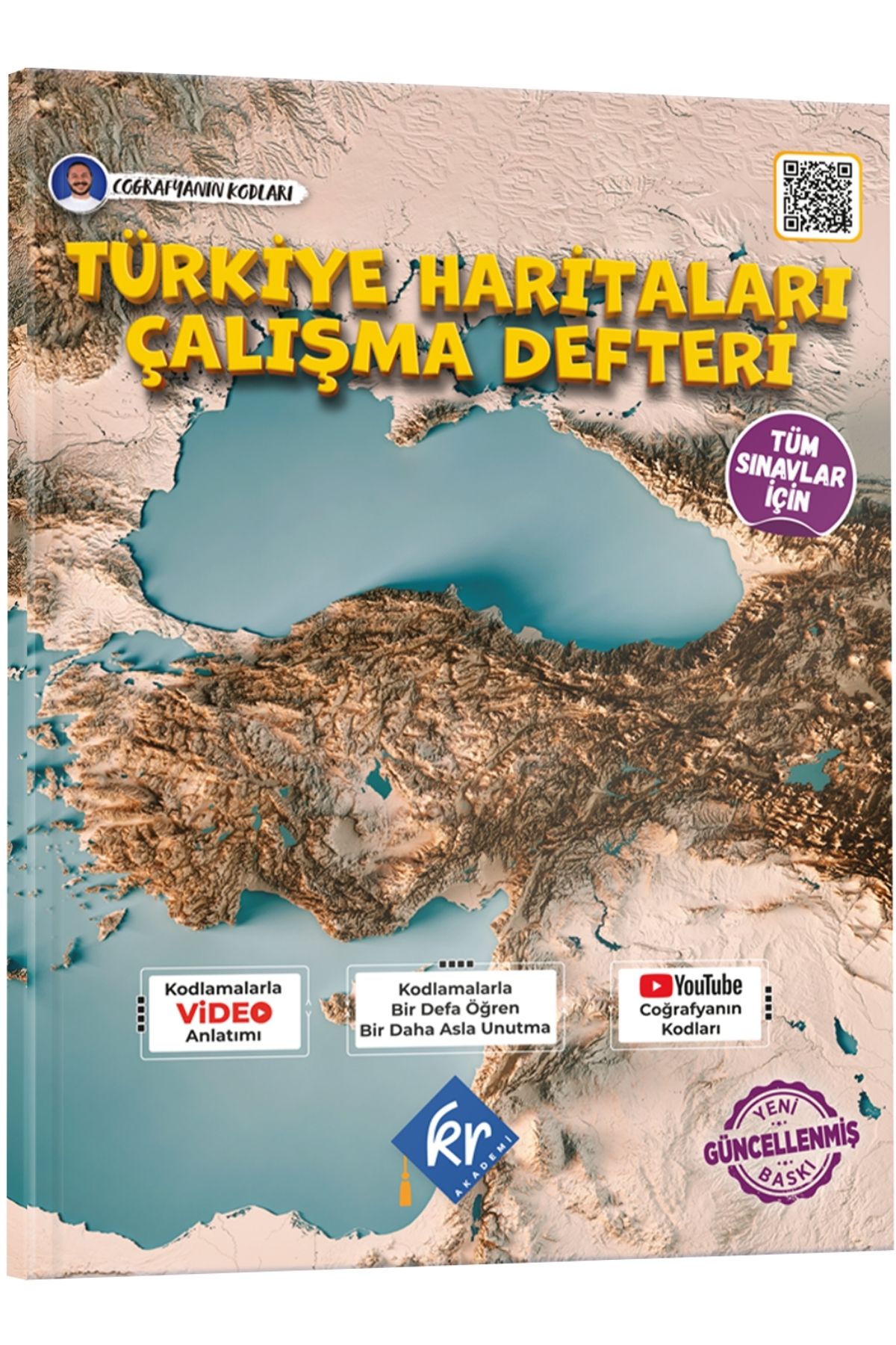 Coğrafyanın Kodları TYT Coğrafya 1 Kitap 3 Kamp Video Ders Kitabı ve Türkiye Haritaları Seti