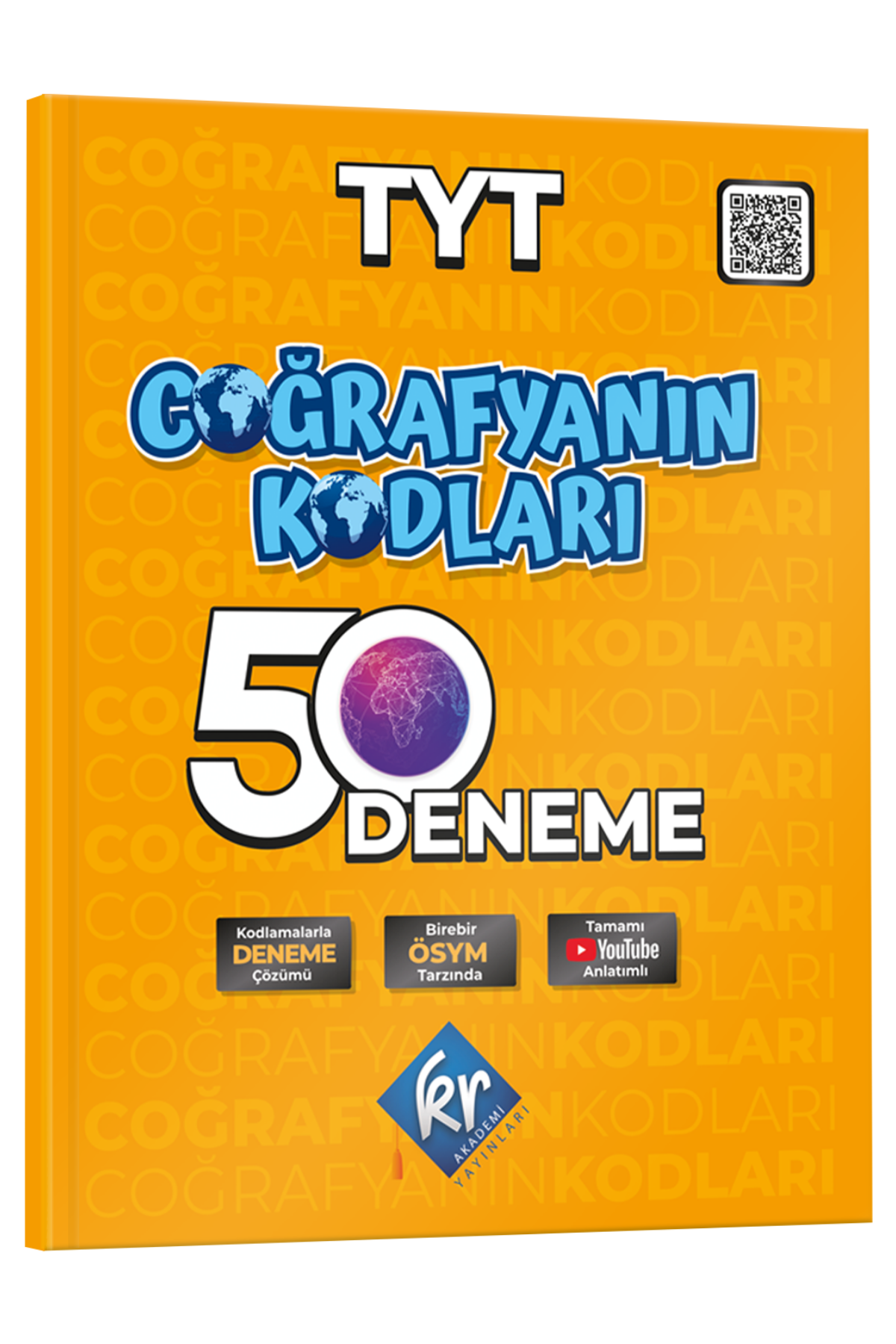 Coğrafyanın Kodları TYT Coğrafya Çözümlü 50 Deneme KR Akademi Yayınları