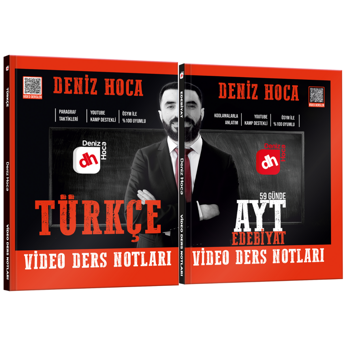 Deniz Hoca Tüm Sınavlar İçin Türkçe ve 59 Günde AYT Edebiyat Video Ders Notları Seti