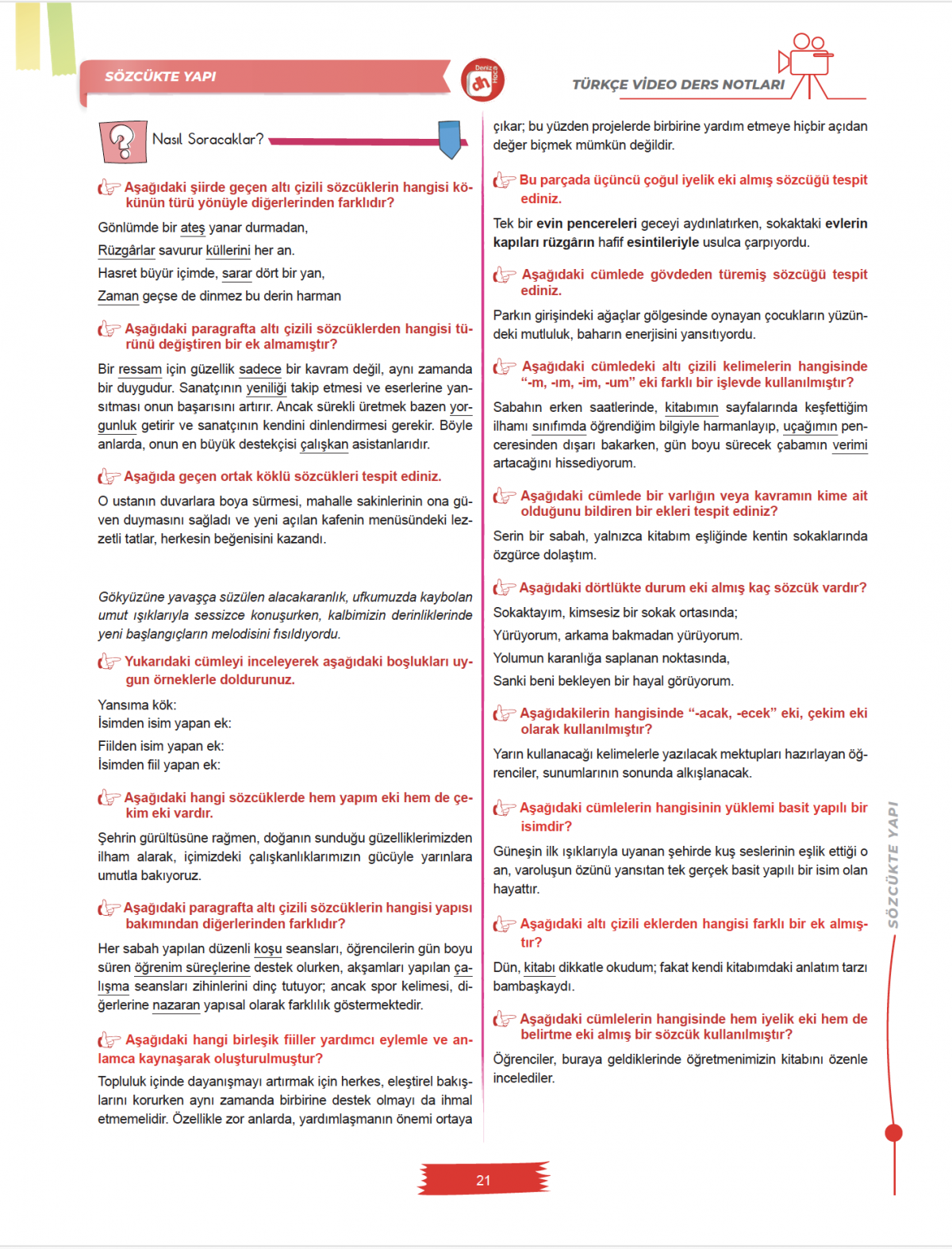 Deniz Hoca Tüm Sınavlar İçin Türkçe Video Ders Kitabı KR Akademi Yayınları Deniz Hoca Tüm Sınavlar İçin Türkçe Video Ders Kitabı KR Akademi Yayınları