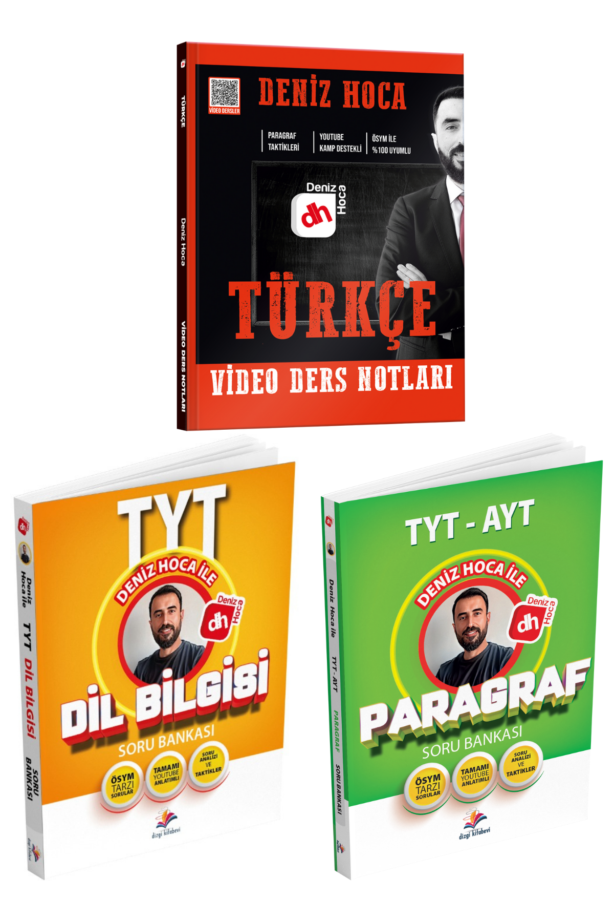 Deniz Hoca TYT Türkçe Ders Notları TYT Dil Bilgisi Soru Bankası TYT-AYT Paragraf Soru Bankası Seti
