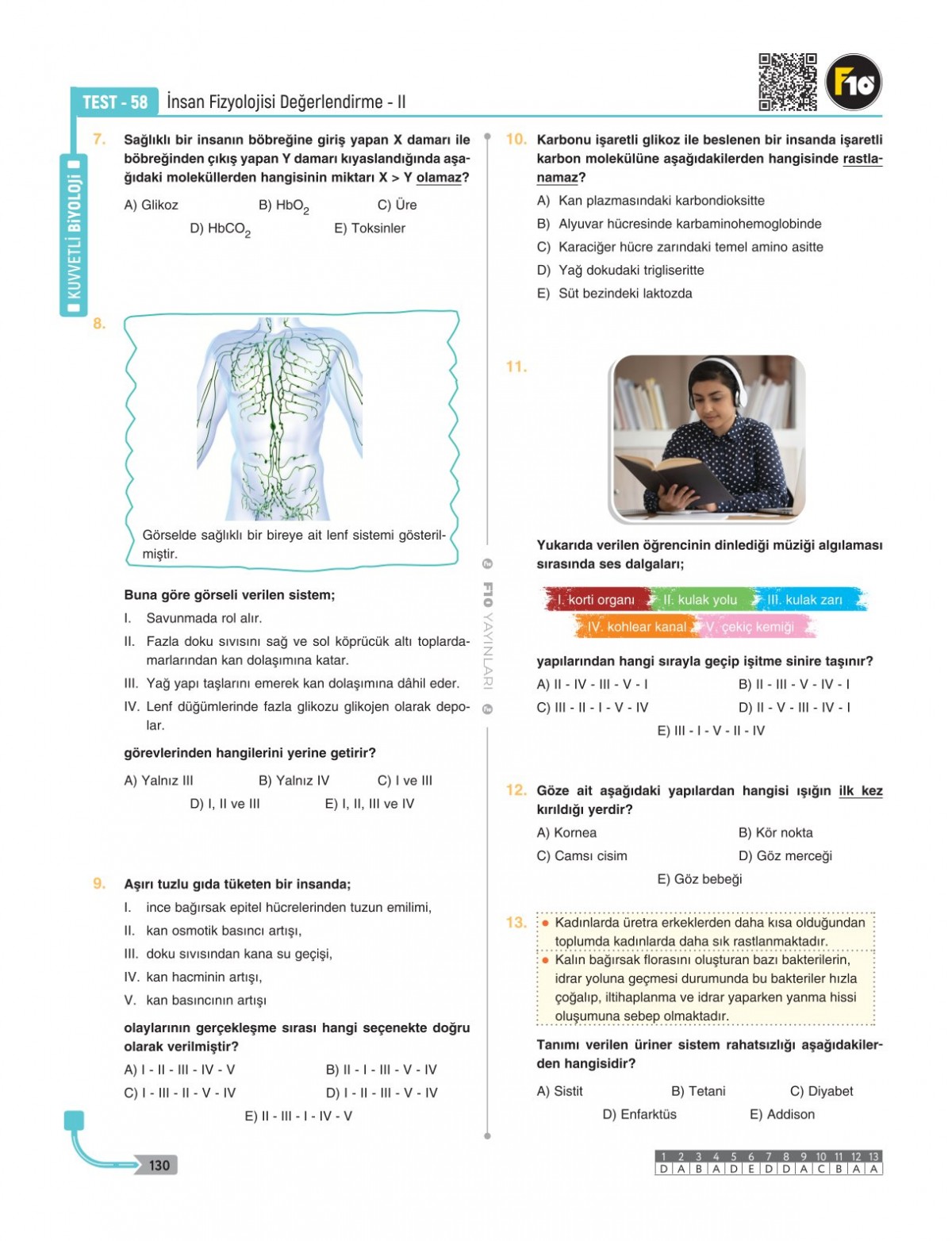 Dilek Hocayla 50 Günde AYT Biyoloji Soru Bankası F10 Yayınları Dilek Hocayla 50 Günde AYT Biyoloji Soru Bankası F10 Yayınları