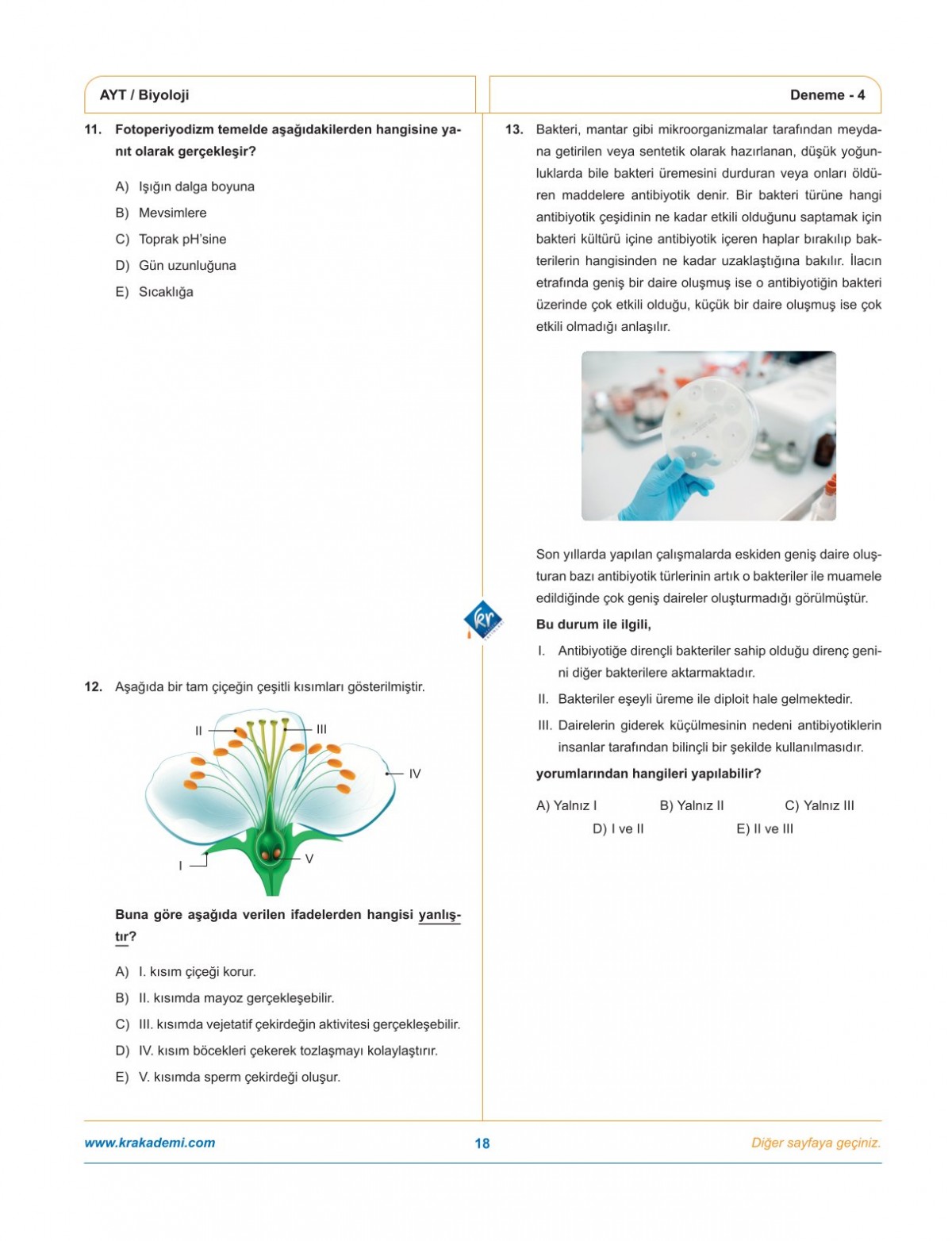 Dr. Biyoloji & Biosem AYT Biyoloji Biyopsi 25 Biyoloji Deneme