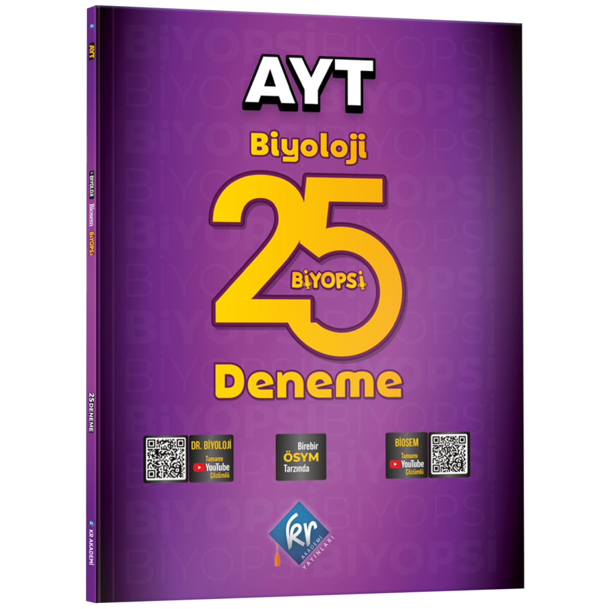Dr. Biyoloji & Biosem AYT Biyopsi 25 Biyoloji Deneme KR Akademi Yayınları