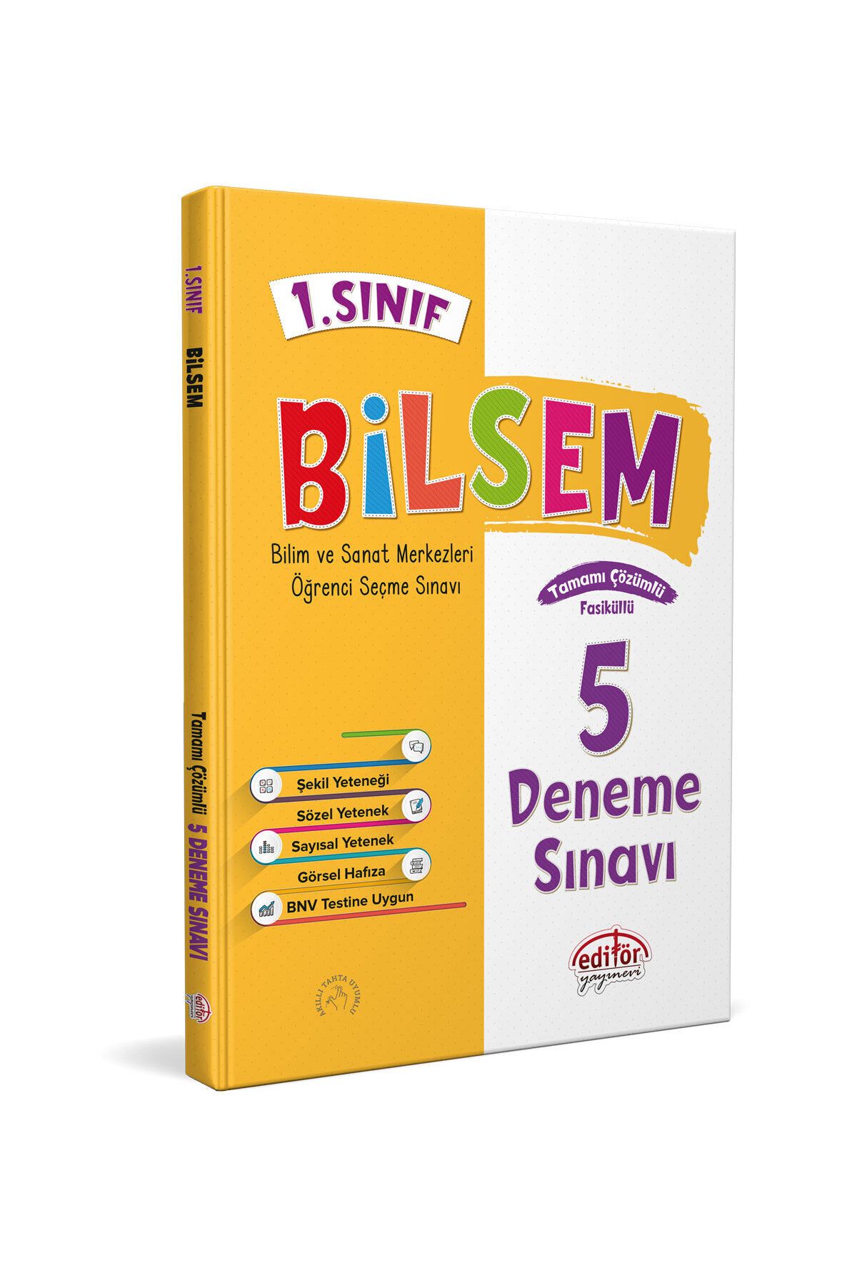 Editör 1. Sınıf Bilsem Konu Soru Deneme Şekil Yeteneği Seti Yeni 2023,