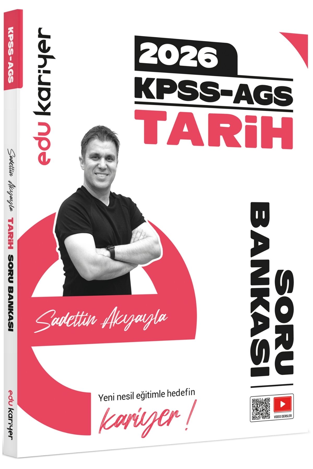 Edu Kariyer Sadettin Akyayla 2026 KPSS-AGS 35 Günde Haritalarla Kodlamalarla Tarih Video Ders Kitabı ve Video Çözümlü Soru Bankası Seti