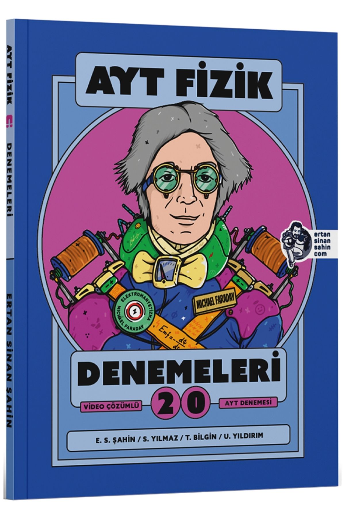 Ertan Sinan Şahin AYT Fizik Denemeleri Video Çözümlü 20 AYT Denemesi KR Akademi Yayınları