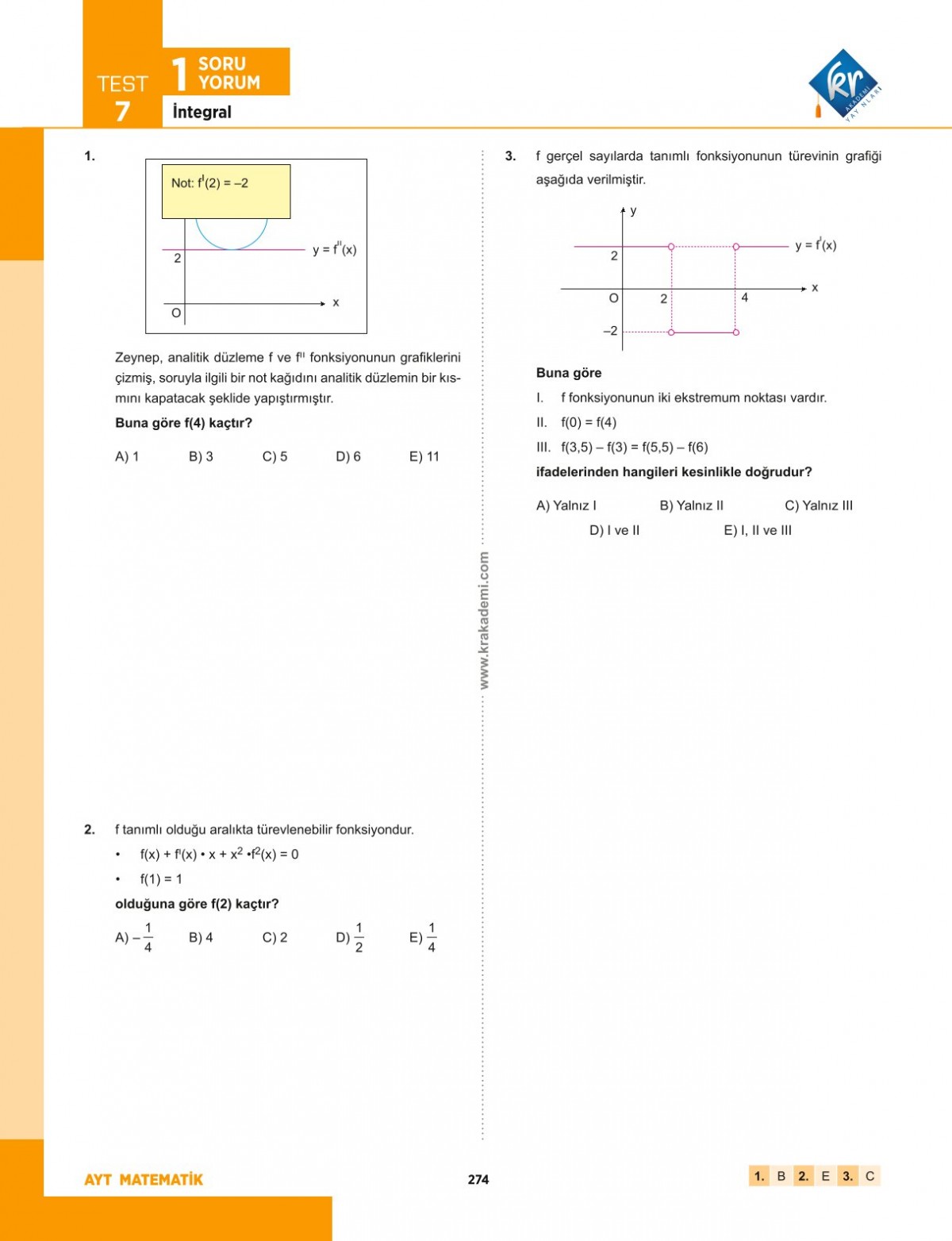 Eyüp B. AYT Matematik Soru Bankası Eyüp B. AYT Matematik Soru Bankası