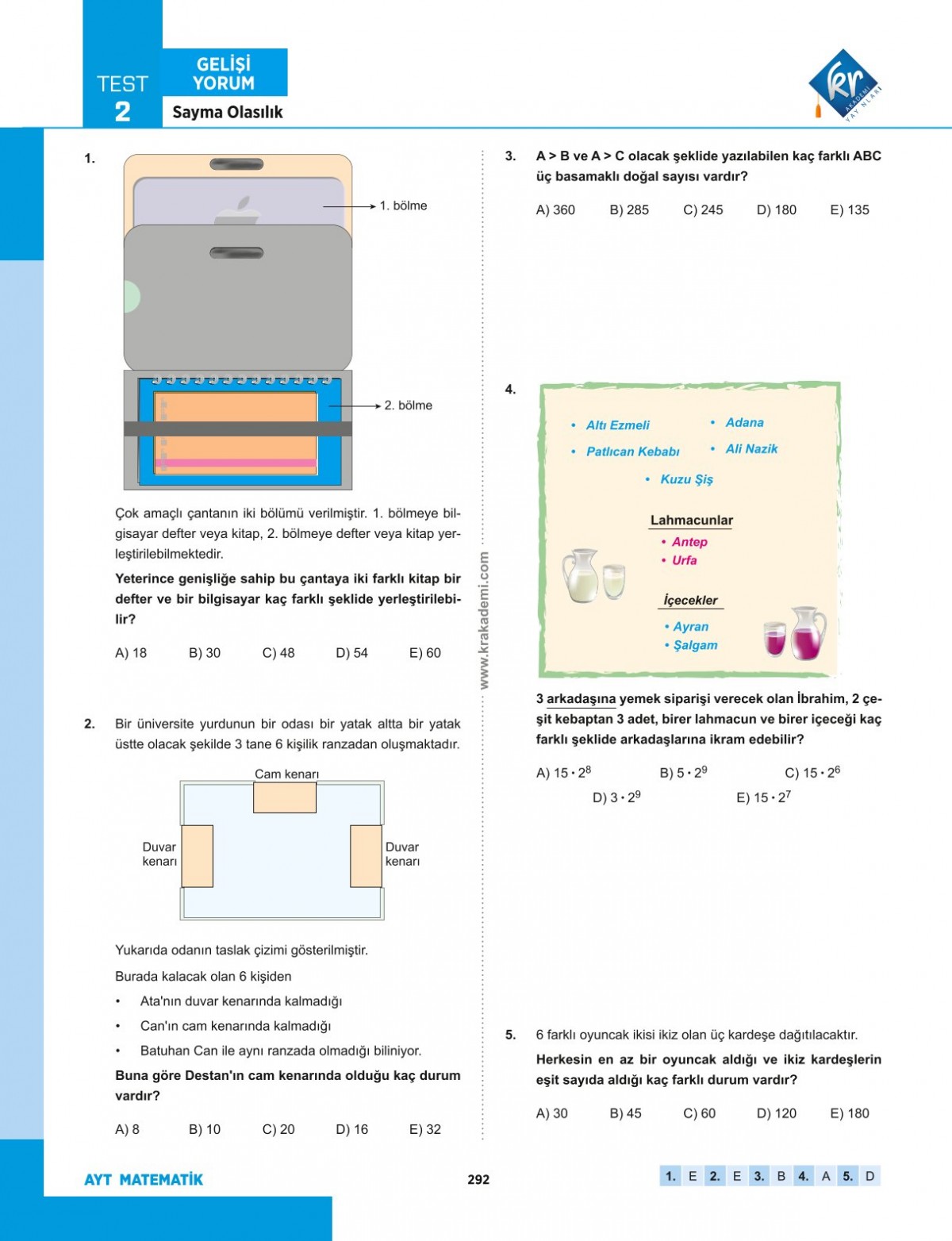 Eyüp B. AYT Matematik Soru Bankası