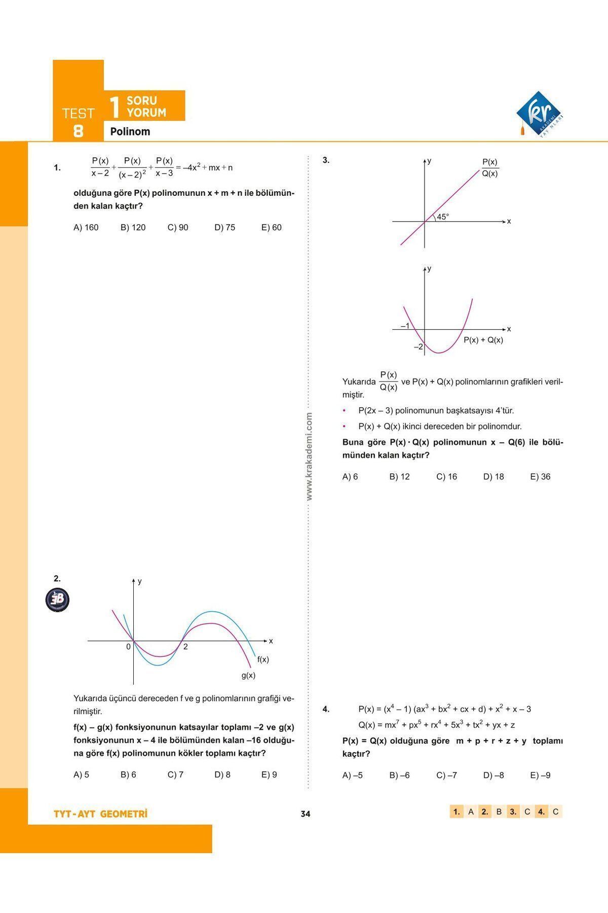 Eyüp B. AYT Matematik Soru Bankası