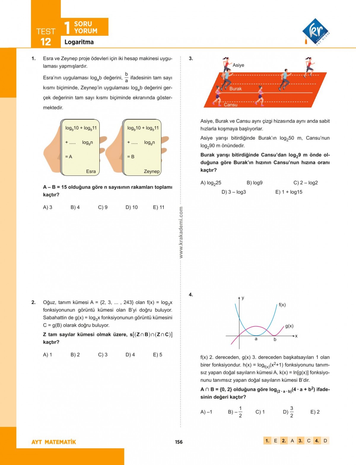 Eyüp B. AYT Matematik Soru Bankası Eyüp B. AYT Matematik Soru Bankası